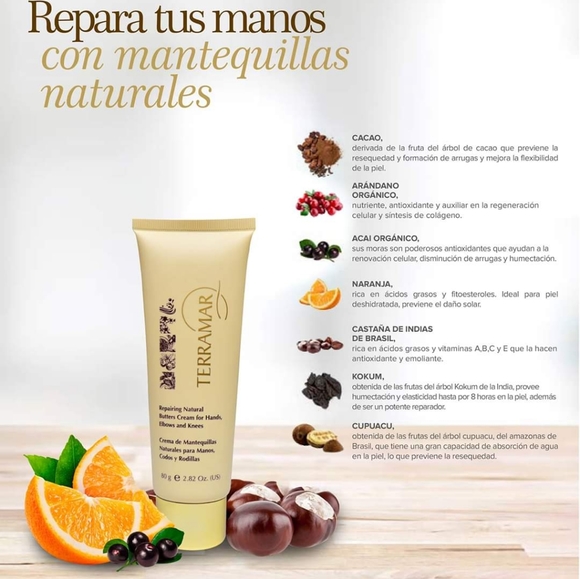 Crema de Mantequillas Naturales para Manos, Codos y Rodillas - Picture 2 of 2
